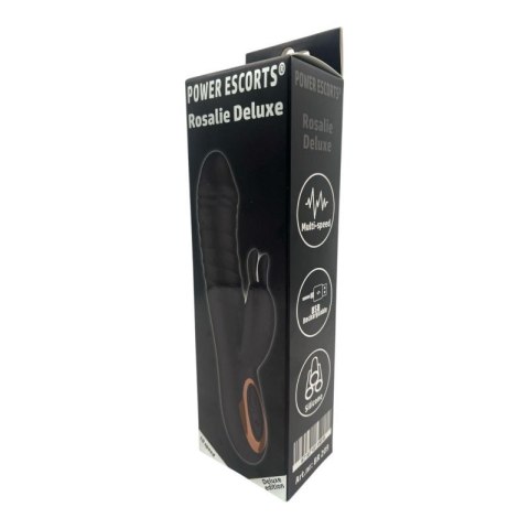 Power Escorts - BR209 - Rosalie Deluxe - Rechargeable Rabbit Vibrator - Silicone Boss of toys Power Escorts - BR209 - Rosalie Deluxe - Rechargeable Rabbit Vibrator - Silicone Boss of toys