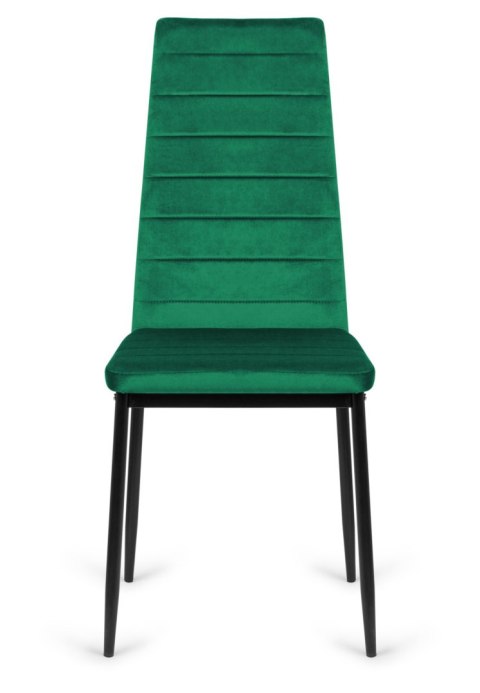 Krzesło tapicerowane VALVA LINE VELVET GREEN Lugano