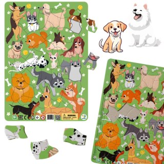 Puzzle ramkowe Psy 300219