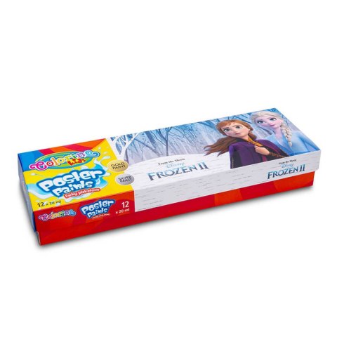 DISNEY COLORINO - FARBY PLAKATOWE 20 ML 12 KOL - FROZEN DISNEY COLORINO - FARBY PLAKATOWE 20 ML 12 KOL - FROZEN