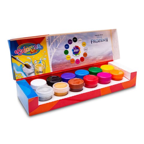 DISNEY COLORINO - FARBY PLAKATOWE 20 ML 12 KOL - FROZEN DISNEY COLORINO - FARBY PLAKATOWE 20 ML 12 KOL - FROZEN