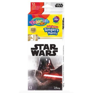 DISNEY COLORINO - FARBY TEMPERA W TUBACH 12 ML 12 KOL - STAR WARS