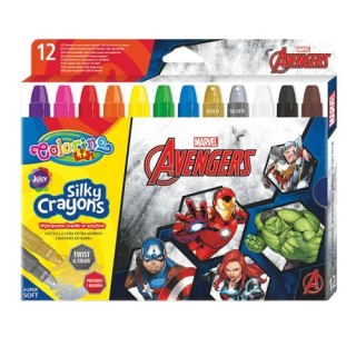 DISNEY COLORINO - KREDKI ŚWIECOWE ŻELOWE W SZTYFCIE 12 KOL - AVENGERS