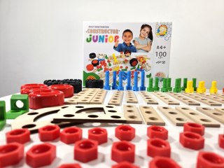 Zabawka konstrukcyjna Mały Konstruktor Junior CONSTRUCTOR JUNIOR 100 EL.