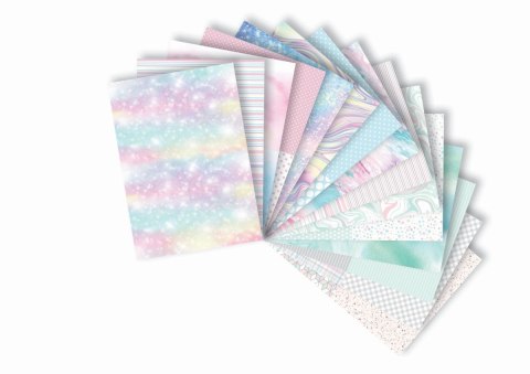 Blok z motywami PASTEL, 80g/m2, A4, 15 ark, 26 motywów, Happy Color Blok z motywami PASTEL, 80g/m2, A4, 15 ark, 26 motywów, Happy Color