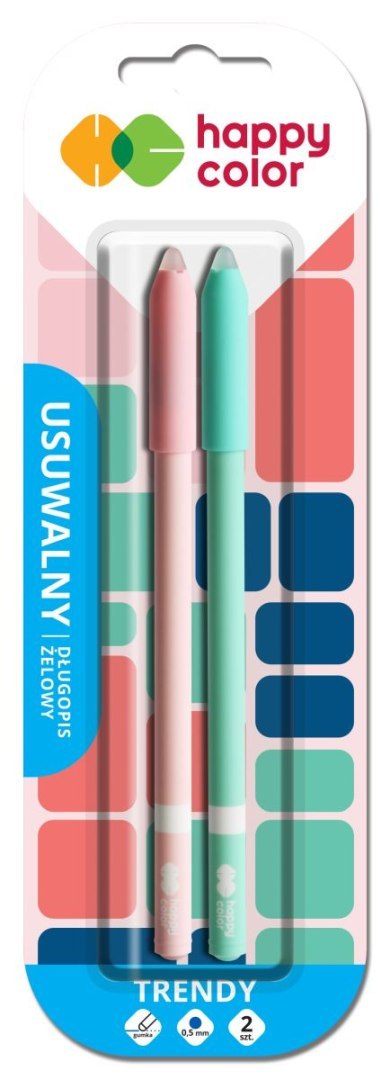 Długopis wymazywalny TRENDY, 0.5mm, niebieski, 2 szt. na blistrze Długopis wymazywalny TRENDY, 0.5mm, niebieski, 2 szt. na blistrze