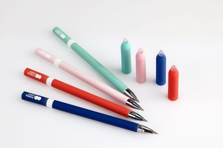 Długopis wymazywalny TRENDY, 0.5mm, niebieski, 2 szt. na blistrze