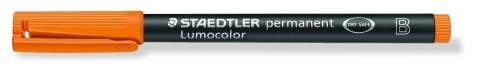Foliopis Lumocolor, B, wodoodporny, pomarańczowy, Staedtler Foliopis Lumocolor, B, wodoodporny, pomarańczowy, Staedtler