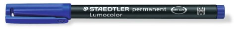 Foliopis Lumocolor, M, wodoodporny, niebieski, Staedtler Foliopis Lumocolor, M, wodoodporny, niebieski, Staedtler