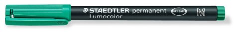 Foliopis Lumocolor, M, wodoodporny, zielony, Staedtler Foliopis Lumocolor, M, wodoodporny, zielony, Staedtler