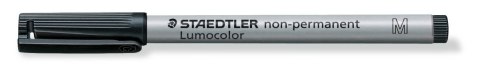 Foliopis Lumocolor, M, zmywalny, czarny, Staedtler Foliopis Lumocolor, M, zmywalny, czarny, Staedtler