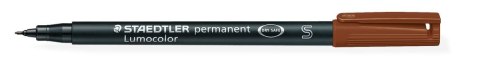 Foliopis Lumocolor, S, wodoodporny, brązowy, Staedtler Foliopis Lumocolor, S, wodoodporny, brązowy, Staedtler