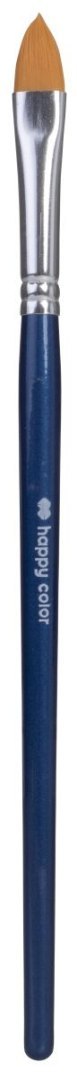 Pędzel do farb akrylowych, nylonowy, koci język nr 10, Happy Color