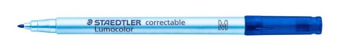 Pisak usuwalny Lumocolor correctable, M, niebieski, Staedtler Pisak usuwalny Lumocolor correctable, M, niebieski, Staedtler