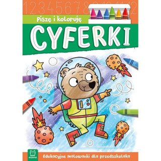 Piszę i koloruję. Cyferki. Edukacyjne malowanki dla przedszkolaka