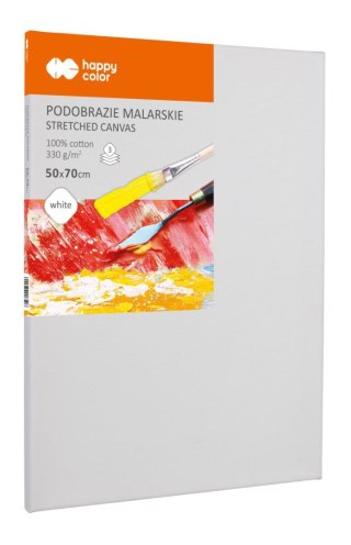 Podobrazie malarskie bawełniane 50X70cm, płótno 330gsm, Happy color