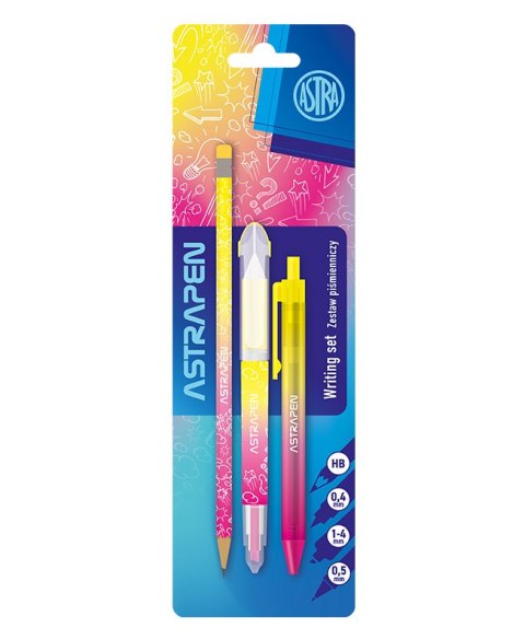 Zestaw piśmienniczy 4 el. ASTRAPEN NEON - blister Zestaw piśmienniczy 4 el. ASTRAPEN NEON - blister