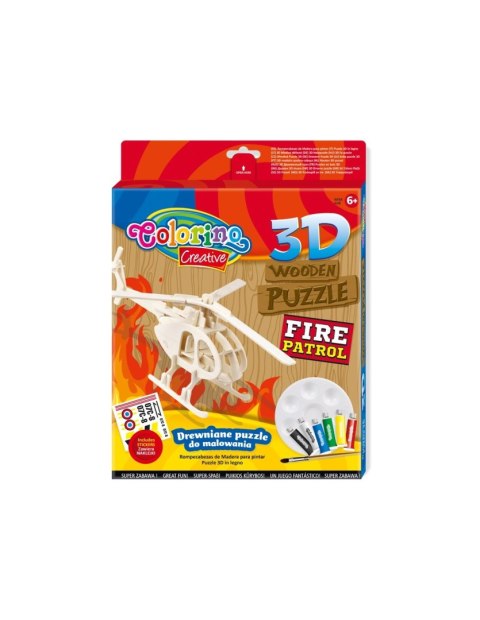 Colorino creative puzzle drewniane 3d - 4 WZORY Colorino creative puzzle drewniane 3d - 4 WZORY