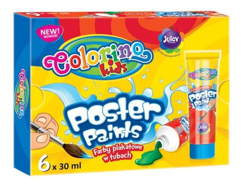 Colorino kids farby plakatowe 30 ml 6 kolorów w tubie Colorino kids farby plakatowe 30 ml 6 kolorów w tubie