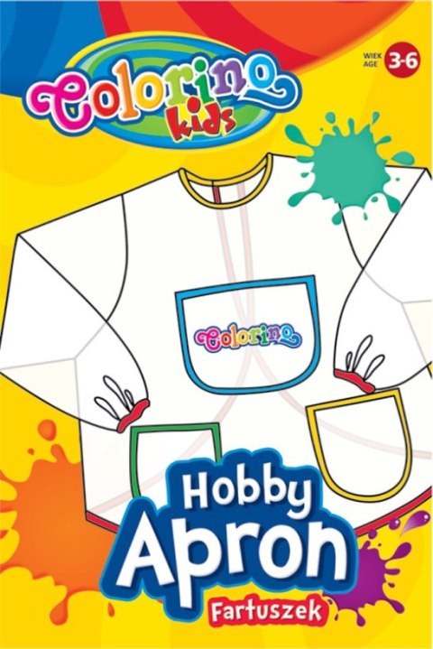 Colorino kids fartuszek transparentny z rękawkami dla dzieci Colorino kids fartuszek transparentny z rękawkami dla dzieci