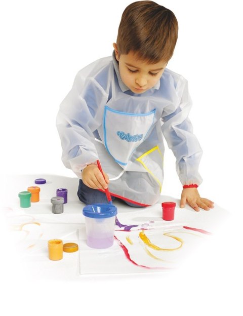 Colorino kids fartuszek transparentny z rękawkami dla dzieci Colorino kids fartuszek transparentny z rękawkami dla dzieci