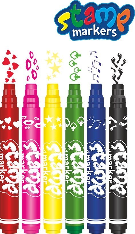 Colorino kids flamastry dwustronne pieczątki 6 kolorów pisaki mazaki Colorino kids flamastry dwustronne pieczątki 6 kolorów pisaki mazaki