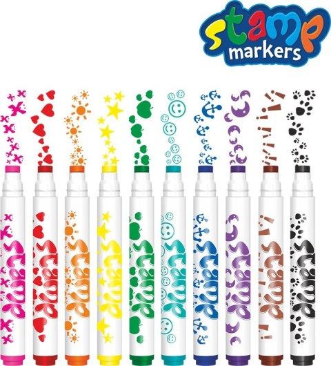 Colorino kids flamastry pieczątki 10 kolorów pisaki mazaki Colorino kids flamastry pieczątki 10 kolorów pisaki mazaki