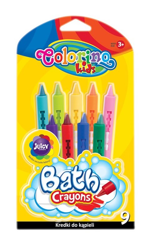 Colorino kids kredki do kąpieli 9 kolorów wanna do wody dla dziecka Colorino kids kredki do kąpieli 9 kolorów wanna do wody dla dziecka