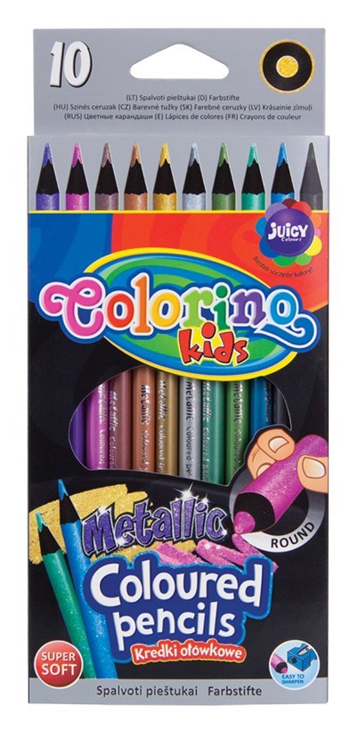 Colorino kids kredki ołówkowe okrągłe 10 kolorów szkolne do przedszkola Colorino kids kredki ołówkowe okrągłe 10 kolorów szkolne do przedszkola