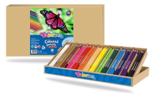 Colorino kids kredki ołówkowe trójkątne 14 kolorów 168 sztuk display