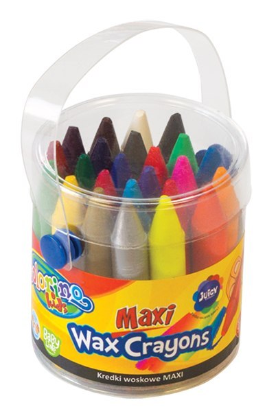 Colorino kids kredki świecowe 24 kolory maxi w wiaderku Colorino kids kredki świecowe 24 kolory maxi w wiaderku