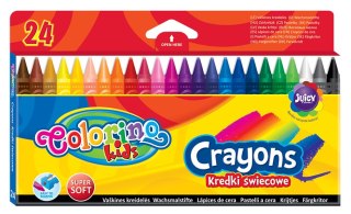 Colorino kids kredki świecowe 24 kolory szkolne do przedszkola