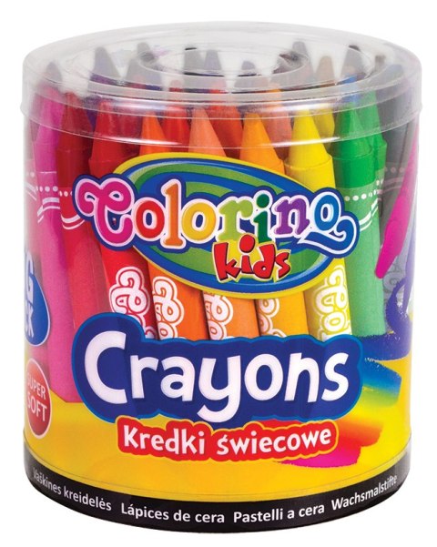 Colorino kids kredki świecowe jumbo 48 sztuk w wiaderku mix kolorów Colorino kids kredki świecowe jumbo 48 sztuk w wiaderku mix kolorów