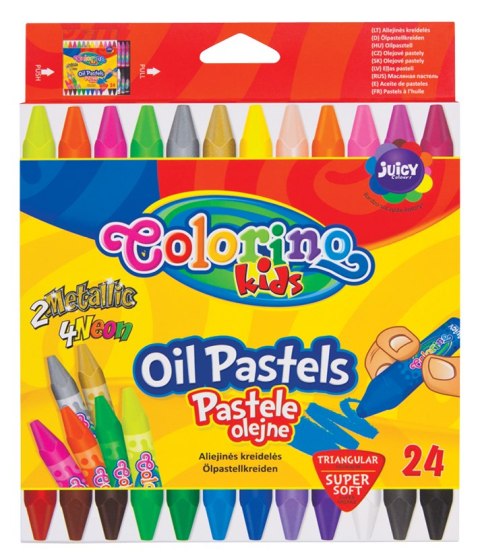 Colorino kids pastele olejne trójkątne 24 kolory Colorino kids pastele olejne trójkątne 24 kolory