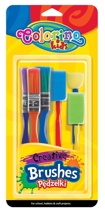 Colorino kids pędzelki kreatywne 6 sztuk Colorino kids pędzelki kreatywne 6 sztuk