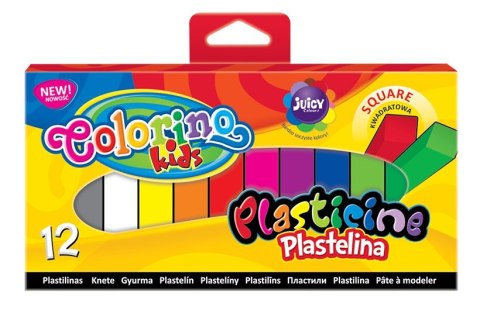 Colorino kids plastelina 12 kolorów kwadratowa Colorino kids plastelina 12 kolorów kwadratowa