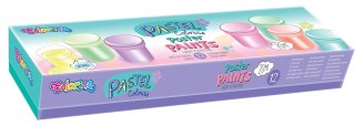 Colorino pastel farby plakatowe colorino 20 ml 12 kolorów pastelowych