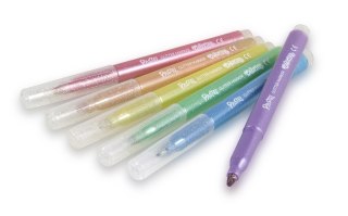 Colorino pastel flamastry brokatowe 6 kolorów pisaki mazaki