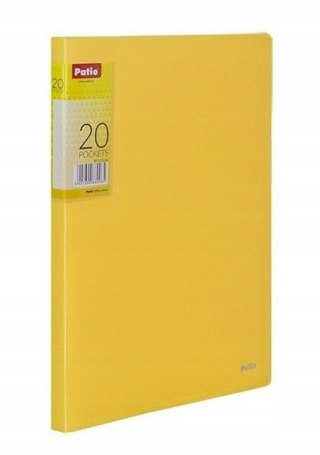 Teczka z 20 koszulkami a4 clear book żółta