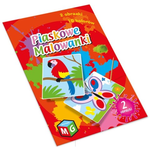 PIASKOWE MALOWANKI- MOTYL I PAPUGA