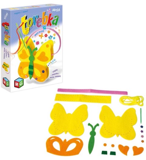 MOJA TOREBKA Z FILCU- MOTYLEK MOJA TOREBKA Z FILCU- MOTYLEK