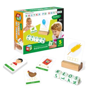 MONTESSORI ZABAWKA EDUKACYJNA KOSTKA PO KOSTCE - PISANIE 5 KOSTEK