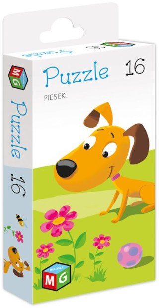 PUZZLE 16 ELEMENTÓW- PIESEK