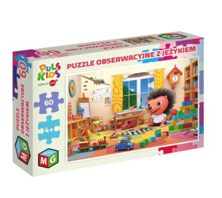 PUZZLE OBSERWACYJNE Z JEŻYKIEM 60 EL.