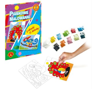 Piaskowe Malowanki - Kameleon, Paw