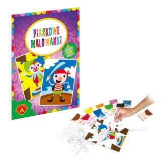 Piaskowe Malowanki - Klaun, Pirat