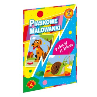 Piaskowe Malowanki - Pies, Ślimak