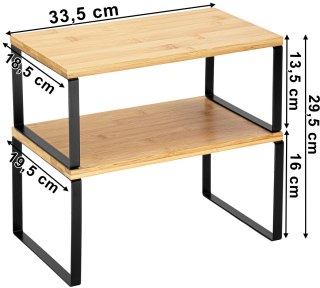 ZESTAW 2 PÓŁEK BAMBUSOWYCH GINGER