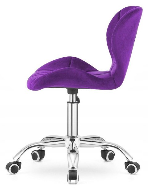 Krzesło obrotowe VASTO OFFICE VELVET PURPLE Lugano