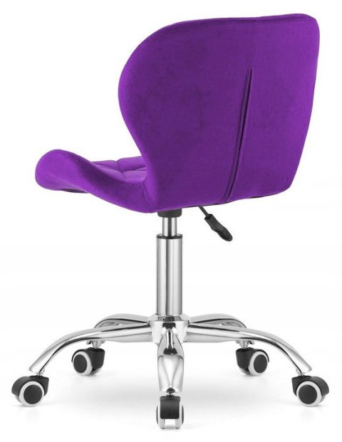 Krzesło obrotowe VASTO OFFICE VELVET PURPLE Lugano